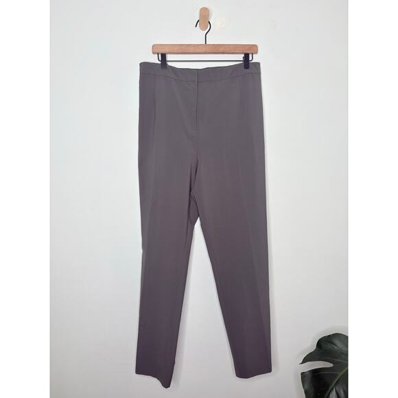 Eileen Fisher Gray Trousers Pants Plus Size 2X Straight Leg Minimalist Office - Picture 1 of 8
